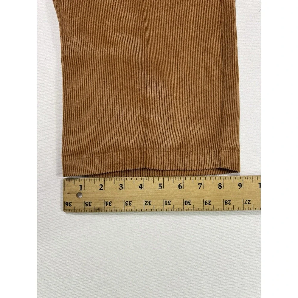 Patrick James Corduroy Pants Mens 40 (Measures 43x28) Brown Stretch